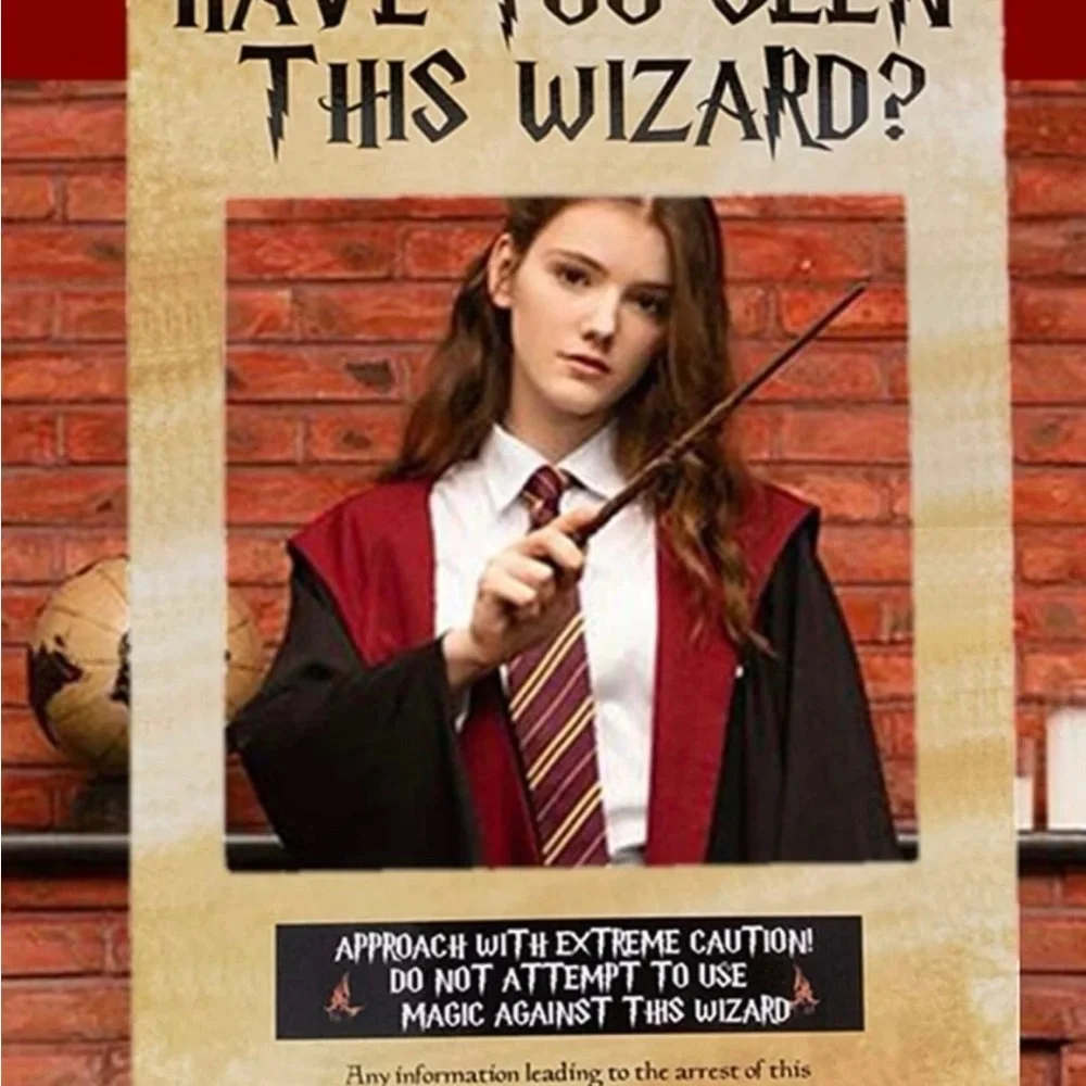 Wizard Theme Party Photo Booth Props - Magical Frame for Wizard Inspired Parties